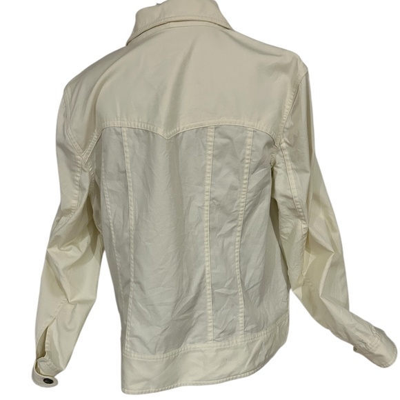 Ralph Lauren Cream Blazer Jacket Cotton Womens Classic Lightweight - Picture 2 of 12